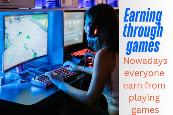 Making money with playing games