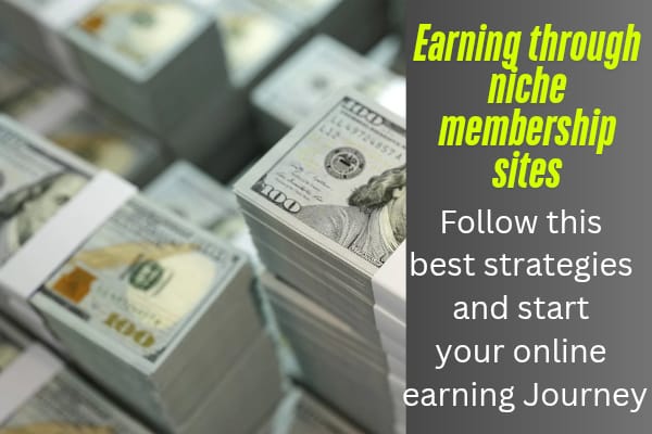 strategies to earn money from niche membership sites