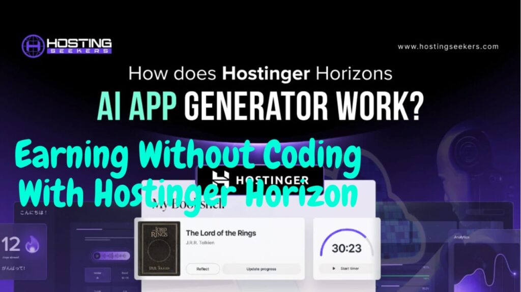 Earn money by creating website on Horizon AI Tool