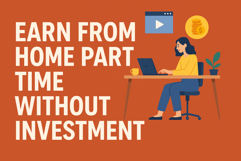Earn from Home in Part-Time Without Investment